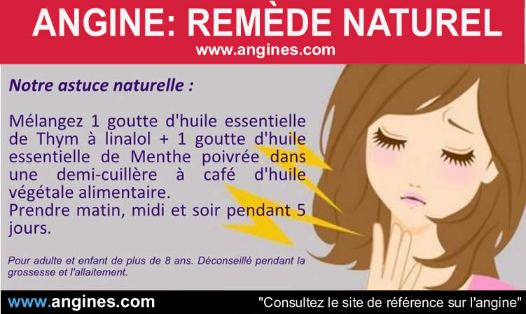 Angine : Remède naturel angine